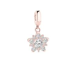 Apart Zawieszka srebrna new charms z cyrkoniami - kwiat< Charms