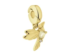Clearance Apart Zawieszka srebrna new charms z cyrkoniami - koliber