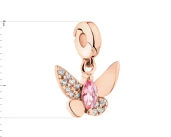 Apart Zawieszka srebrna new charms z cyrkoniami - motyl< Wszystkie