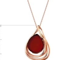 Sale Apart Zawieszka srebrna z bursztynem