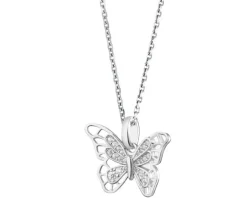 Apart Zawieszka srebrna z cyrkoniami - motyl< Zawieszki