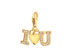 Apart Zawieszka srebrna z cyrkoniami charms - serce, love
