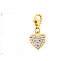 Online Apart Zawieszka srebrna z cyrkoniami charms - serce