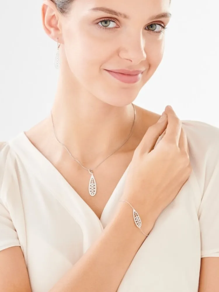 Hot Apart Zawieszka srebrna z cyrkoniami