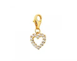 Online Apart Zawieszka srebrna z cyrkoniami charms - serce