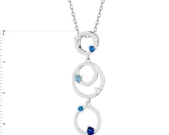 Apart Zawieszka srebrna z cyrkoniami - koła< Wszystkie