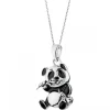 Apart Zawieszka srebrna z emalią - panda< Zawieszki