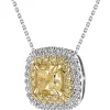 Apart Zawieszka z białego i żółtego złota z diamentami - VS2/Fancy Light Yellow - 1,31 ct - próba 750< Zawieszki