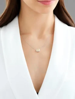 Apart Zawieszka z białego i żółtego złota z diamentami - VS2/Fancy Light Yellow - 1,31 ct - próba 750< Zawieszki
