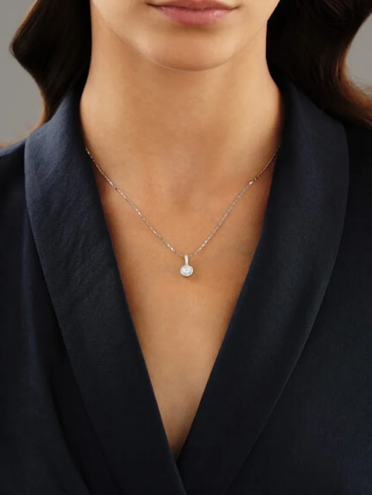 Apart Zawieszka z białego złota z brylantami - 0,43 ct - próba 585< Zawieszki