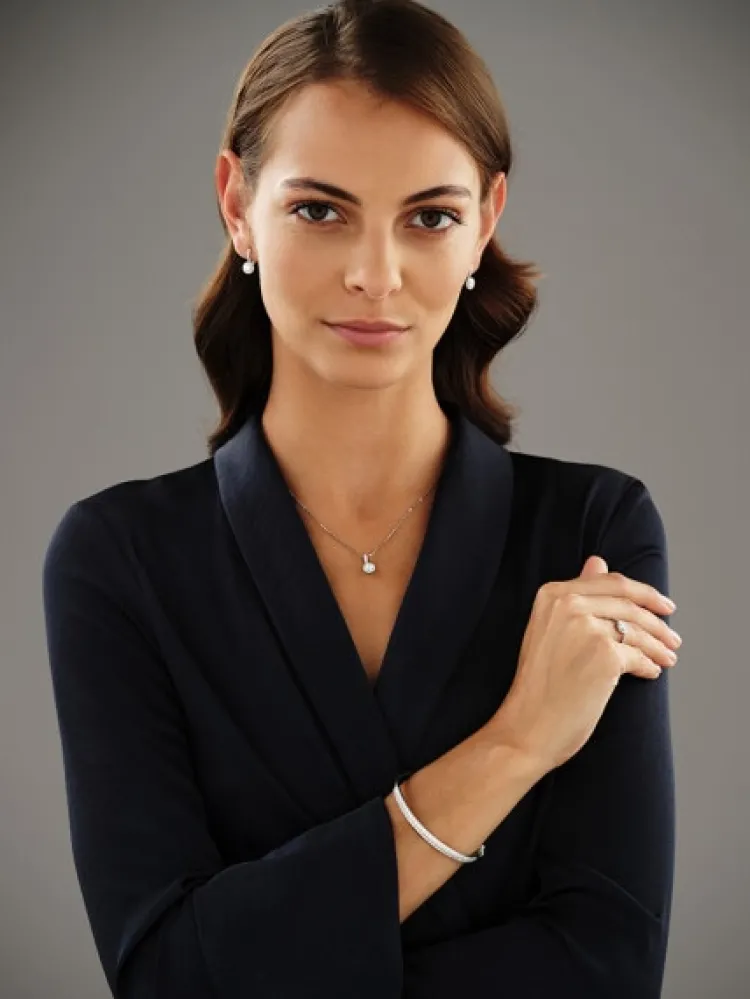 Apart Zawieszka z białego złota z brylantami - 0,43 ct - próba 585< Zawieszki