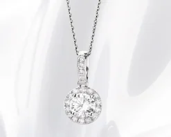 Apart Zawieszka z białego złota z brylantami - 0,43 ct - próba 585< Zawieszki