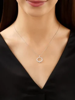 Best Apart Zawieszka z białego złota z brylantami - 0,85 ct - próba 585