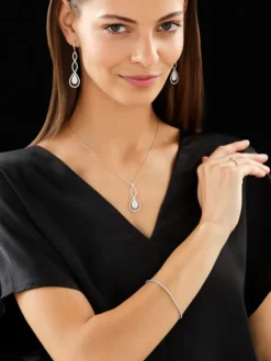 Discount Apart Zawieszka z białego złota z brylantami - 0,82 ct - próba 585