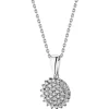 Hot Apart Zawieszka z białego złota z brylantami - 0,25 ct - próba 585
