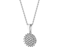 Hot Apart Zawieszka z białego złota z brylantami - 0,25 ct - próba 585