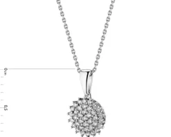 Hot Apart Zawieszka z białego złota z brylantami - 0,25 ct - próba 585