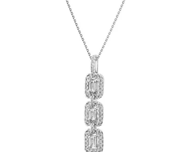 Apart Zawieszka z białego złota z diamentami - 0,27 ct - próba 585< Zawieszki
