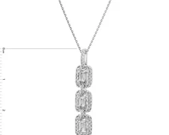 Apart Zawieszka z białego złota z diamentami - 0,27 ct - próba 585< Zawieszki