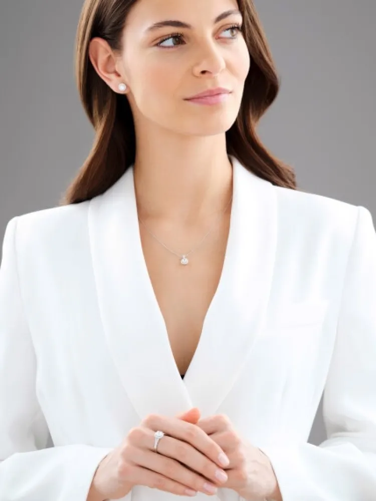 Apart Zawieszka z białego złota z brylantami - SI2/H - 0,64 ct - próba 750< Wszystkie