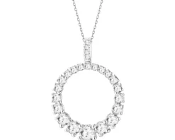 Apart Zawieszka z białego złota z brylantami laboratoryjnymi - koło - 0,85 ct - próba 585< Wszystkie