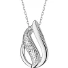 Apart Zawieszka z białego złota z diamentem - 0,006 ct - próba 585< Zawieszki