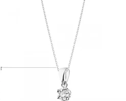 Apart Zawieszka z białego złota z brylantem - 0,05 ct - próba 375< Zawieszki