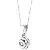 Apart Zawieszka z białego złota z brylantem - 0,08 ct - próba 585< Zawieszki