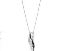 Apart Zawieszka z białego złota z diamentami - 0,03 ct - próba 585< Zawieszki