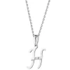 Apart Zawieszka z białego złota z diamentem - litera H - 0,004 ct - próba 585< Zawieszki