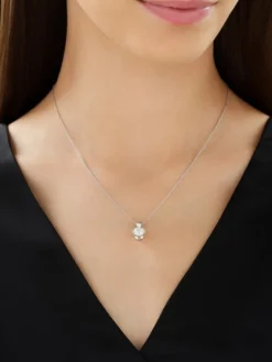 Apart Zawieszka z białego złota z brylantem - SI1/H - 1,00 ct - próba 750< Zawieszki