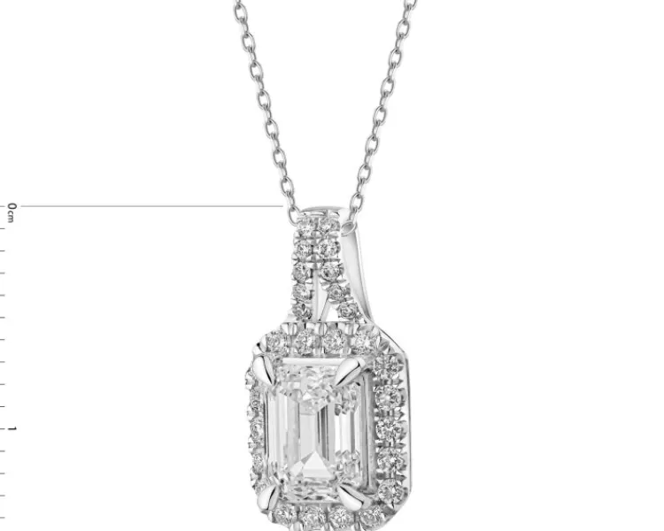 Apart Zawieszka z białego złota z diamentami - SI1/H - 1,15 ct - próba 750< Wszystkie