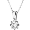 Apart Zawieszka z białego złota z brylantem - 0,35 ct - próba 585< Zawieszki