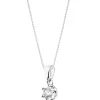 Apart Zawieszka z białego złota z brylantem - 0,10 ct - próba 585< Zawieszki