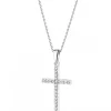 Sale Apart Zawieszka z białego złota z brylantami - krzyż - 0,10 ct - próba 585