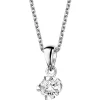 Apart Zawieszka z białego złota z brylantem - serca - 0,16 ct - próba 585
