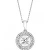 Apart Zawieszka z białego złota z diamentami - 0,25 ct - próba 750