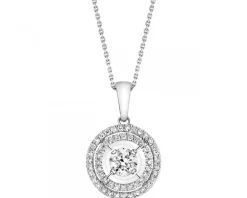 Apart Zawieszka z białego złota z diamentami - 0,25 ct - próba 750
