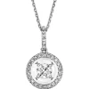 Sale Apart Zawieszka z białego złota z diamentami - 0,17 ct - próba 585