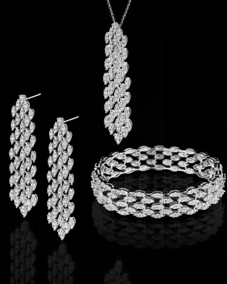 Best Apart Zawieszka z białego złota z brylantami - 2,73 ct - próba 750