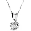 Apart Zawieszka z białego złota z brylantem - SI2/H - 0,34 ct - próba 585< Zawieszki