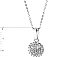 Apart Zawieszka z białego złota z diamentami - 0,11 ct - próba 585< Zawieszki