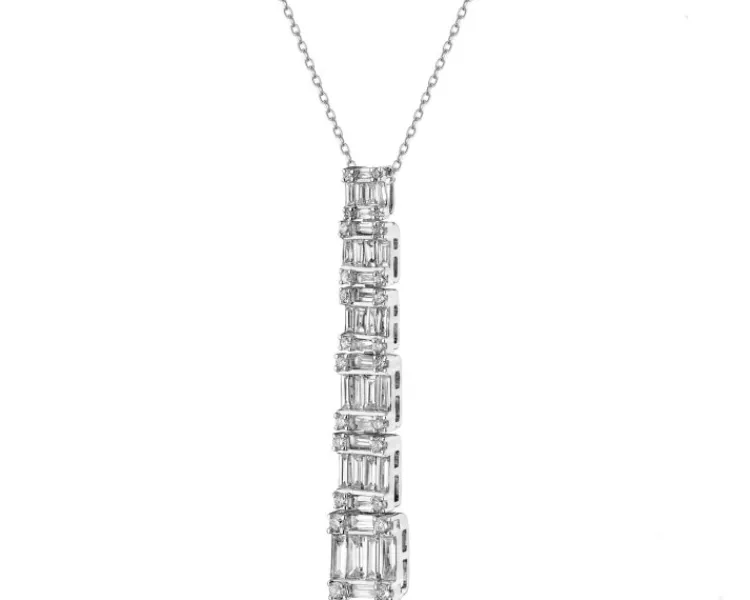 Apart Zawieszka z białego złota z diamentami - 0,91 ct - próba 750< Zawieszki