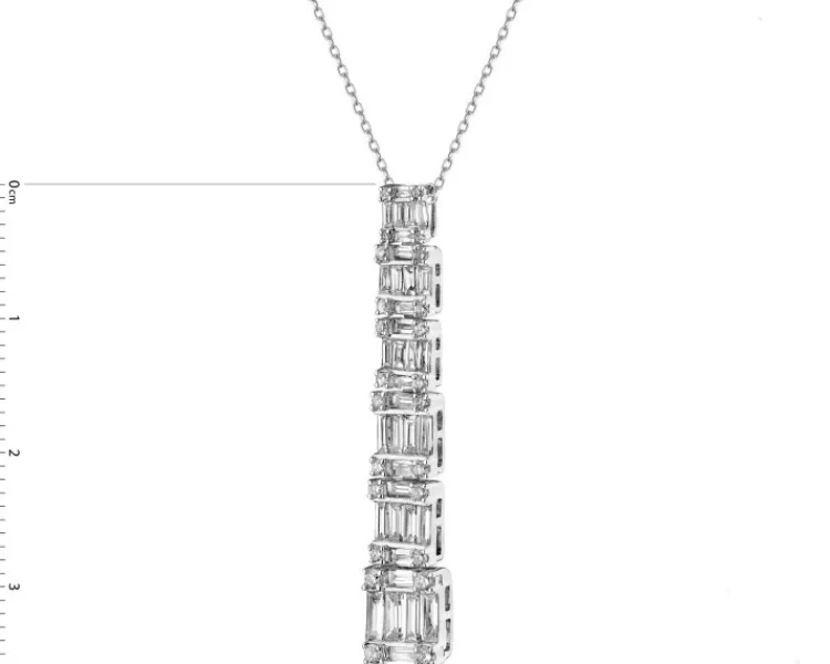 Apart Zawieszka z białego złota z diamentami - 0,91 ct - próba 750< Zawieszki