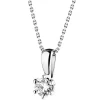 Apart Zawieszka z białego złota z brylantem - 0,18 ct - próba 750< Zawieszki