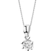 Apart Zawieszka z białego złota z brylantami - 0,06 ct - próba 585< Zawieszki