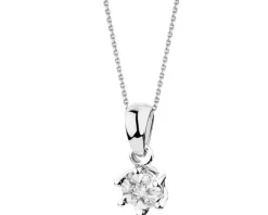 Apart Zawieszka z białego złota z brylantami - 0,06 ct - próba 585< Zawieszki