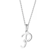 Apart Zawieszka z białego złota z diamentem - litera P - 0,004 ct - próba 585< Zawieszki