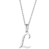 Apart Zawieszka z białego złota z diamentem - litera L - 0,004 ct - próba 585< Zawieszki