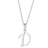 Apart Zawieszka z białego złota z diamentem - litera D - 0,004 ct - próba 585< Zawieszki